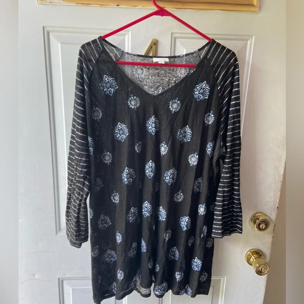 COPY - J. Jill Love Linen Top. XL - Picture 4 of 5